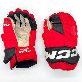 CCM HGTK - Gant d'occasion NHL Pro Stock - Hurricanes de la Caroline (rouge/noir) n° 2